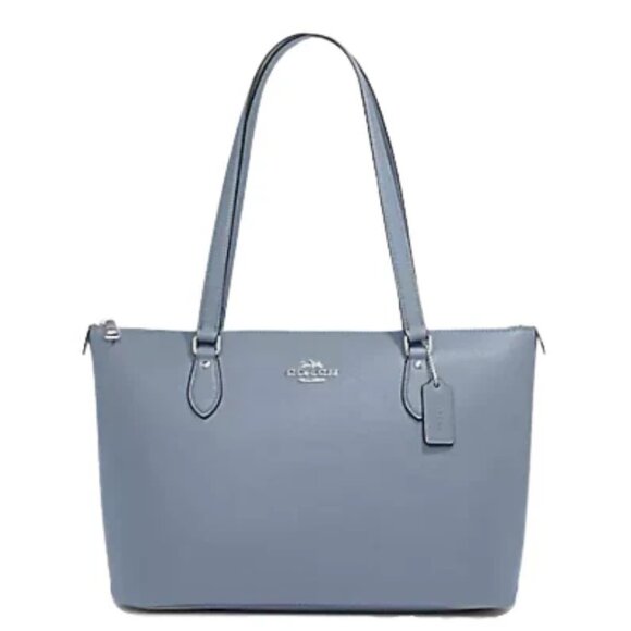 Coach Gallery Zip Top Tote Mist Grey - Picture 1 of 7